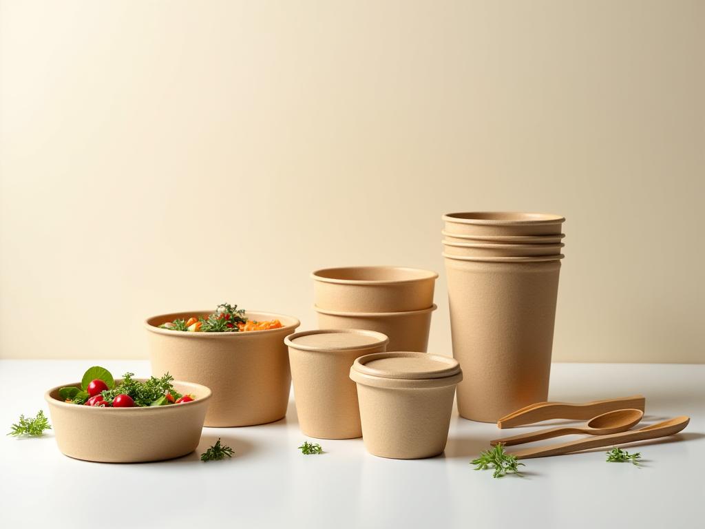 Empaques biodegradables para alimentos en restaurantes de comida saludable